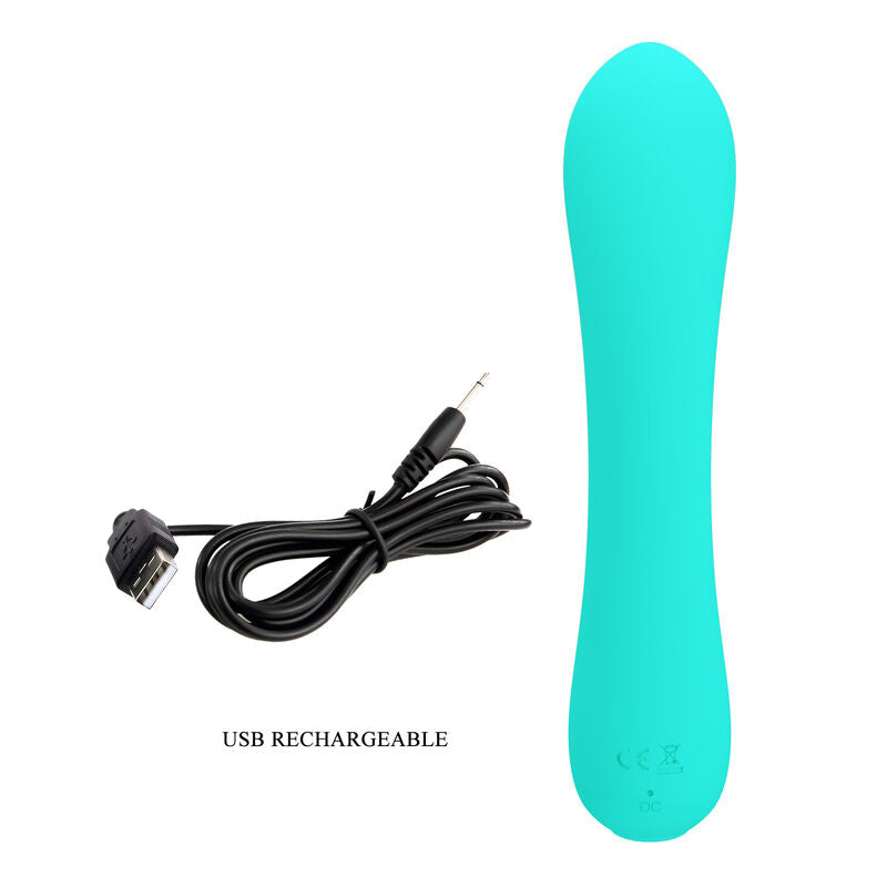 PRETTY LOVE - VIBRADOR RECARGABLE PRESCOTT AQUA GREEN
