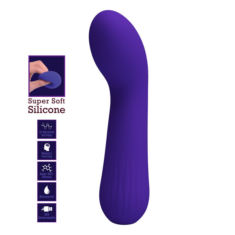 PRETTY LOVE - VIBRADOR RECARGABLE FAUN PÚRPURA