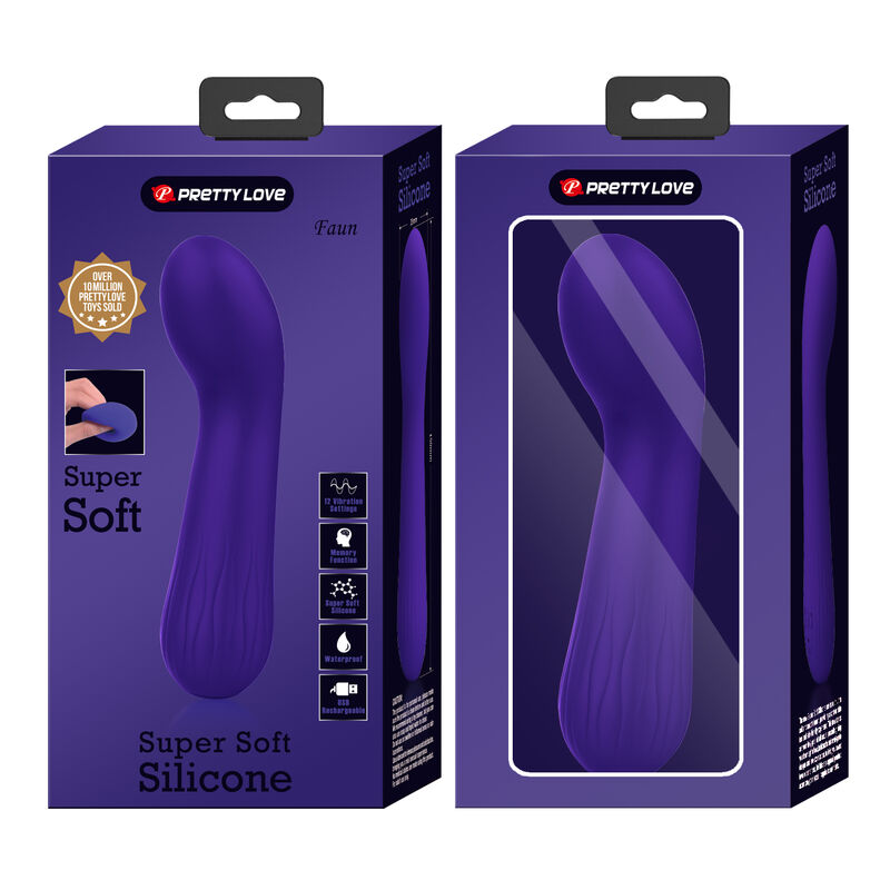 PRETTY LOVE - VIBRADOR RECARGABLE FAUN PÚRPURA