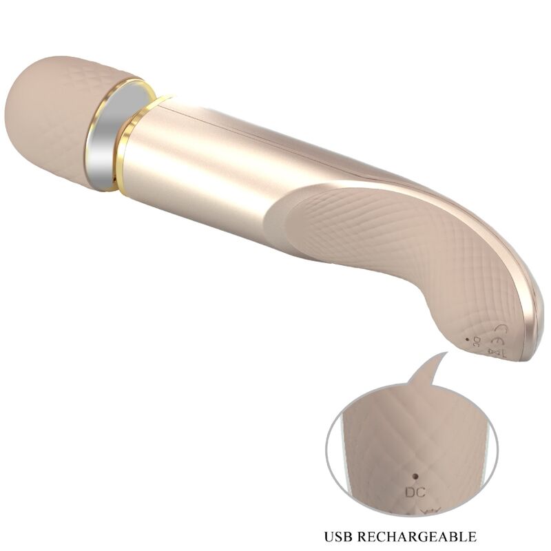 PRETTY LOVE - MASAJEADOR VIBRADOR DE 7 MÓDULOS COLOR CHAMPÁN