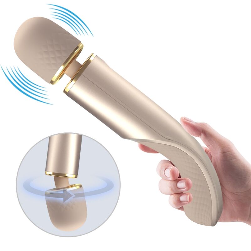 PRETTY LOVE - MASAJEADOR VIBRADOR DE 7 MÓDULOS COLOR CHAMPÁN