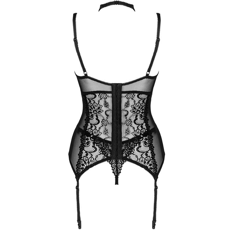 LIVCO CORSETTI FASHION - COLECCIÓN GIELLANDRA PARA LOS SENTIDOS CORSÉ + BRAGUITA NEGRO L/XL