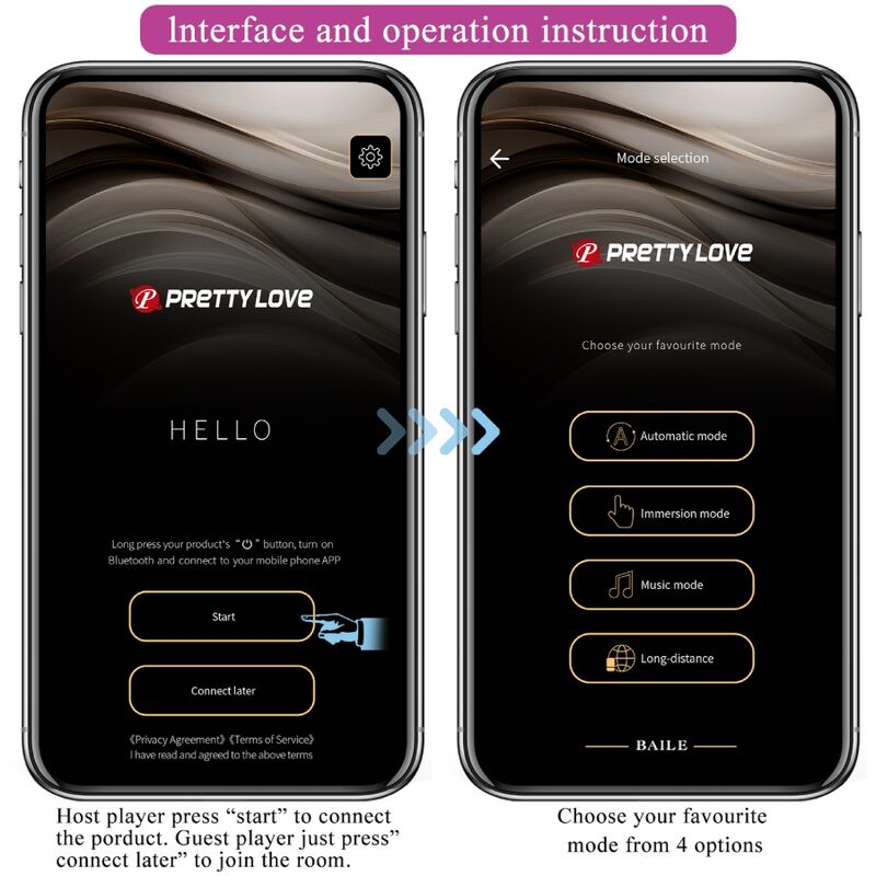 PRETTY LOVE - TÉLÉLÉCOMMANDE JAYLEEN VIBRATOR APP VIOLET