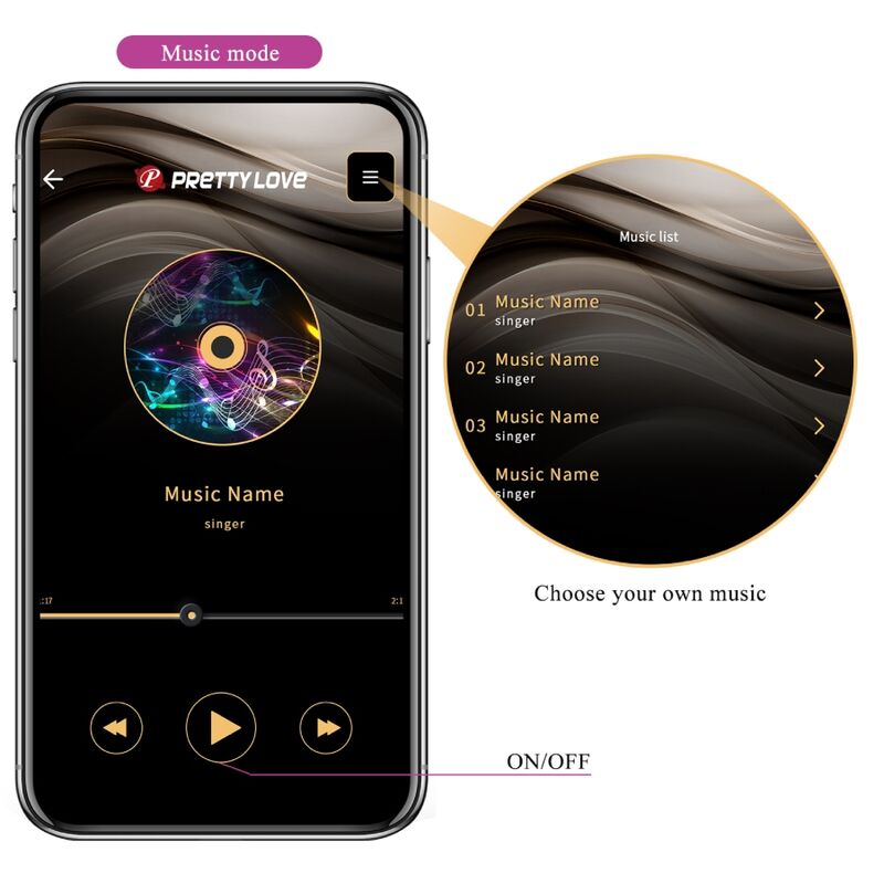 PRETTY LOVE - TÉLÉLÉCOMMANDE JAYLEEN VIBRATOR APP VIOLET