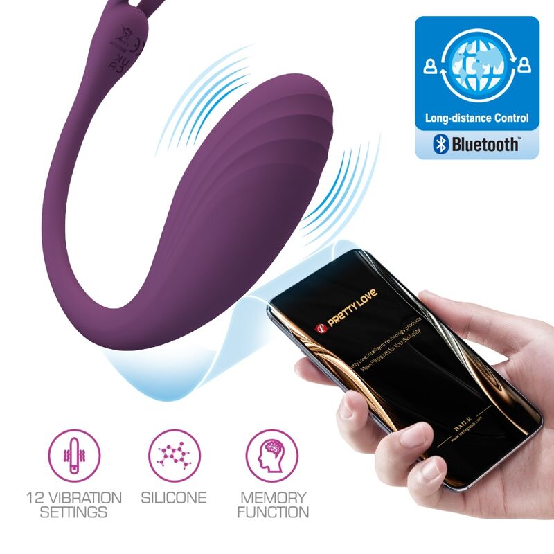 PRETTY LOVE - TÉLÉLÉCOMMANDE CATALINA VIBRATOR APP VIOLET