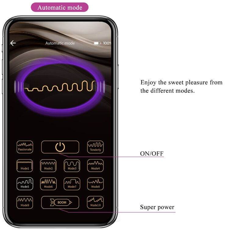 PRETTY LOVE - TÉLÉLÉCOMMANDE CATALINA VIBRATOR APP VIOLET