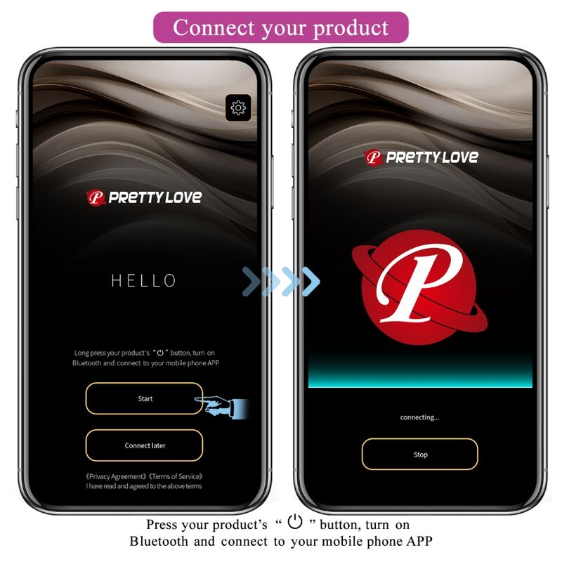 PRETTY LOVE - TÉLÉLÉCOMMANDE CATALINA VIBRATOR APP VIOLET