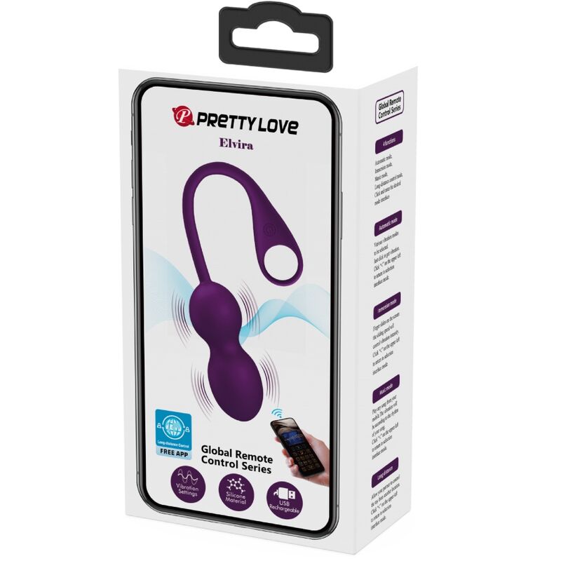 PRETTY LOVE - ELVIRA KEGEL BALLS APP TÉLÉLÉCOMMANDE VIOLET