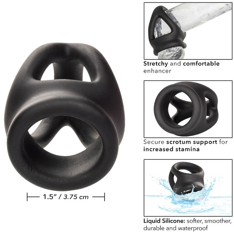 CALEXOTICS - ALPHA DUAL CAGE BLACK RING