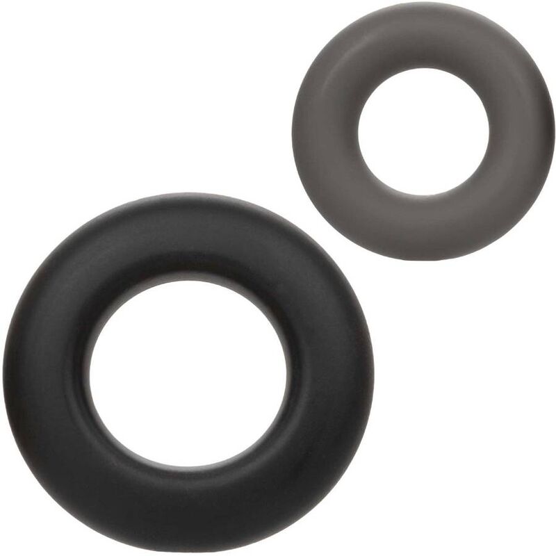CALEXOTICS - ALPHA PROLONG PACK OF 2 GREY RINGS