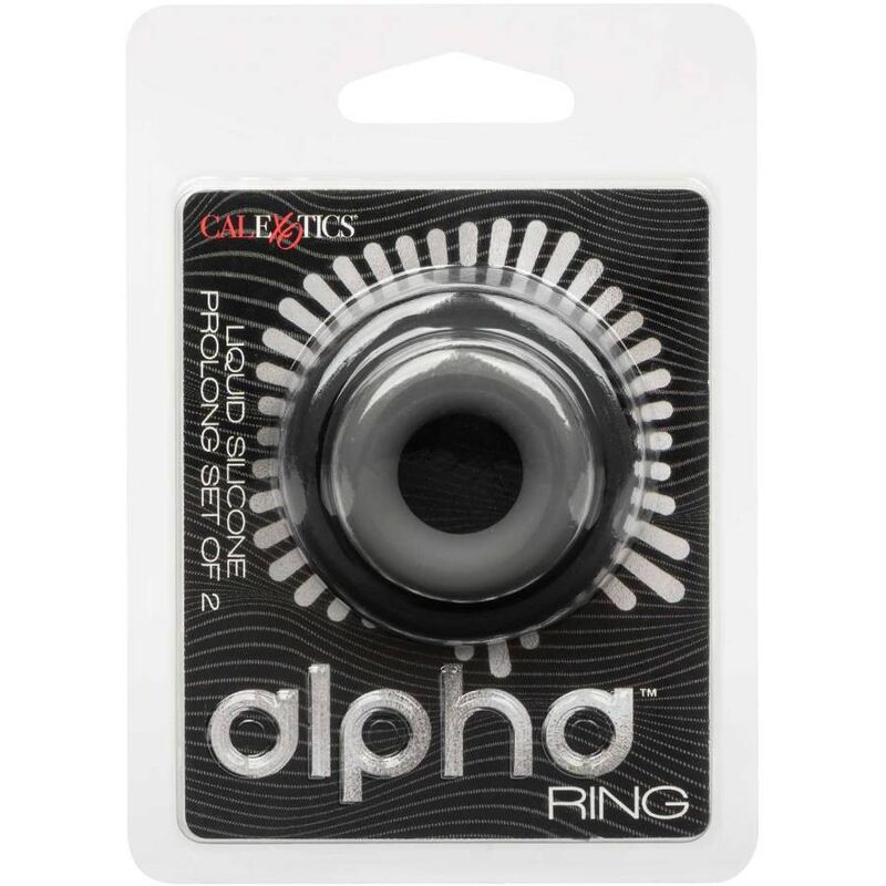 CALEXOTICS - ALPHA PROLONG PACK OF 2 GREY RINGS