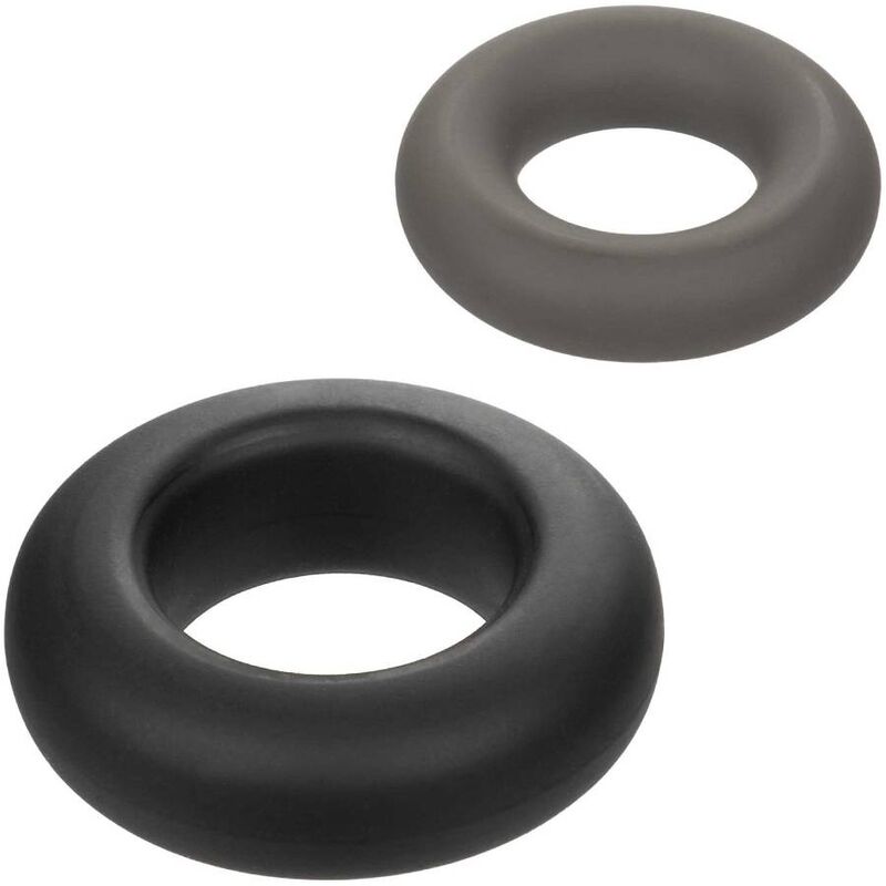 CALEXOTICS - ALPHA PROLONG PACK OF 2 GREY RINGS