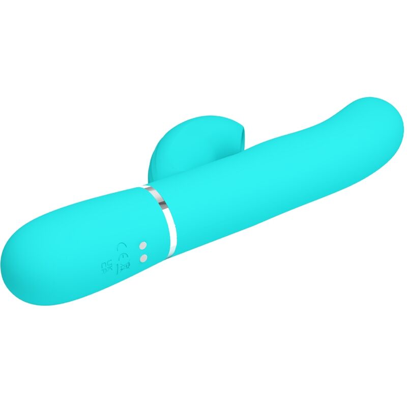 PRETTY LOVE - PERLITA VIBRATEUR MULTIFONCTION 3 IN 1 POINT G VERT AQUA