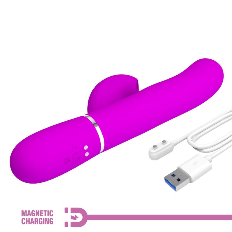 PRETTY LOVE - VIBRATEUR POINT G MULTIFONCTION 3 IN 1 PERLITA VIOLET
