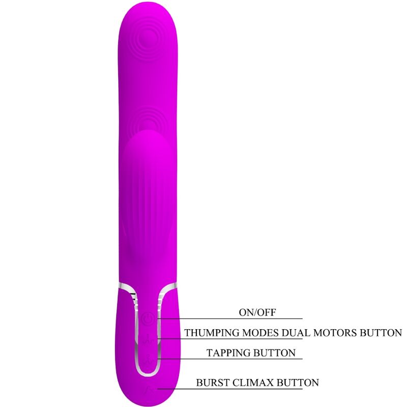 PRETTY LOVE - VIBRATEUR POINT G MULTIFONCTION 3 IN 1 PERLITA VIOLET
