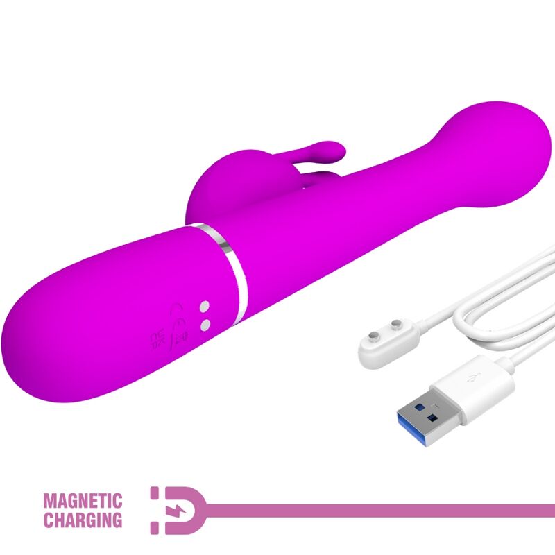 PRETTY LOVE - VIBRATEUR DEJON RABBIT 3 IN 1 MULTIFONCTION VIOLET