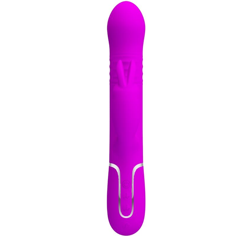 PRETTY LOVE - VIBRADOR COALE RABBIT CON CUENTAS MORADA