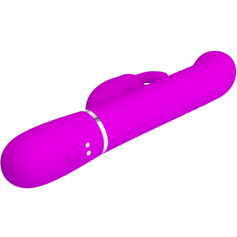 PRETTY LOVE - VIBRADOR COALE RABBIT CON CUENTAS MORADA