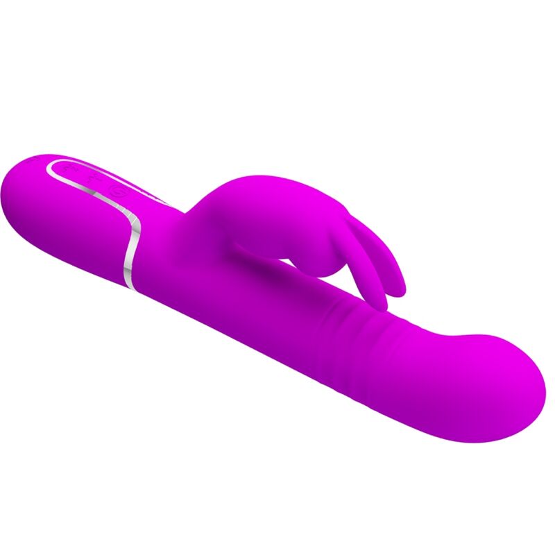 PRETTY LOVE - VIBRADOR COALE RABBIT CON CUENTAS MORADA