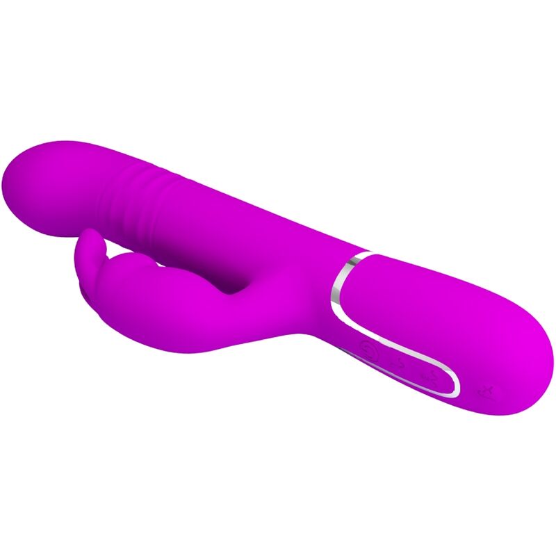 PRETTY LOVE - VIBRADOR COALE RABBIT CON CUENTAS MORADA