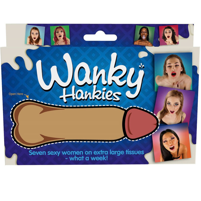 SPENCER & FLEETWOOD - WANKY HANKIES 7 MOUCHOIRS EXTRA LARGES FOR FEMMES