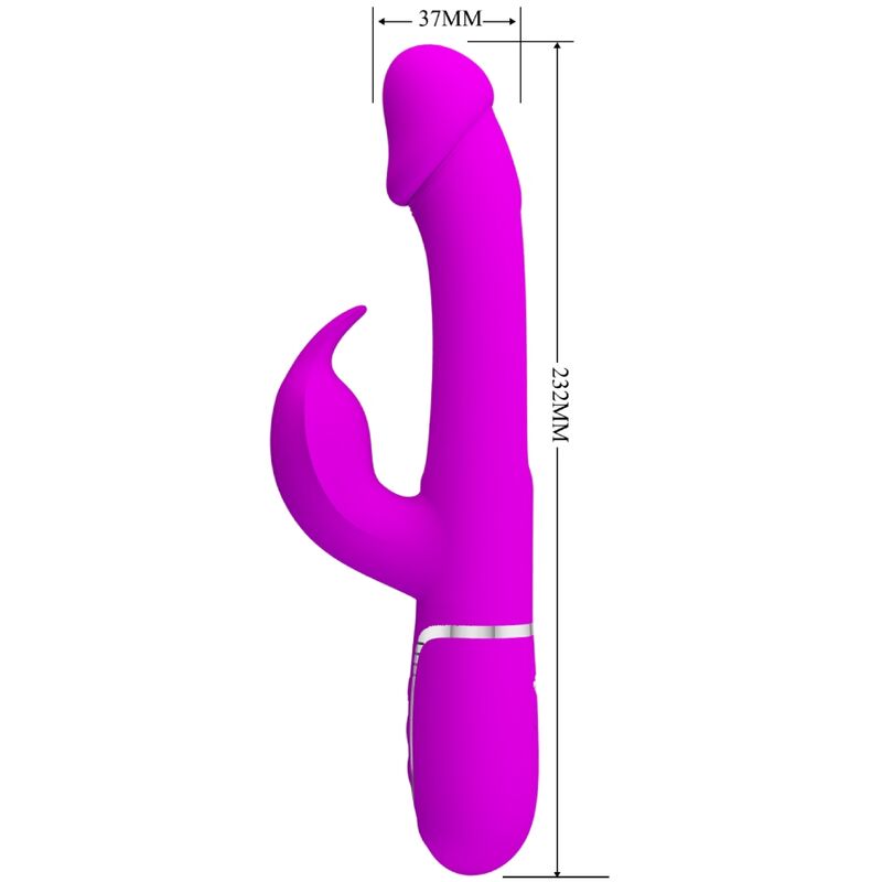 PRETTY LOVE - VIBRATEUR DEJON RABBIT 3 IN 1 MULTIFONCTION FUCHSIA