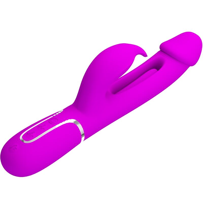 PRETTY LOVE - VIBRATEUR DEJON RABBIT 3 IN 1 MULTIFONCTION FUCHSIA