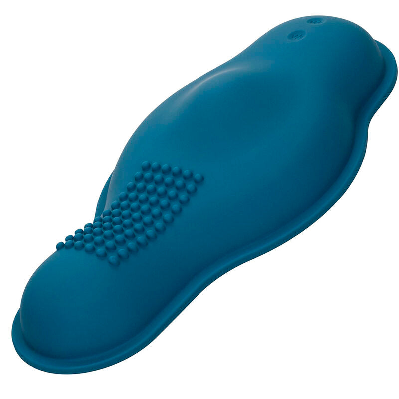 CALEXOTICS - RIDER MASSAGER DOUBLE MOTEUR TÉLÉLÉCOMMANDE BLEU