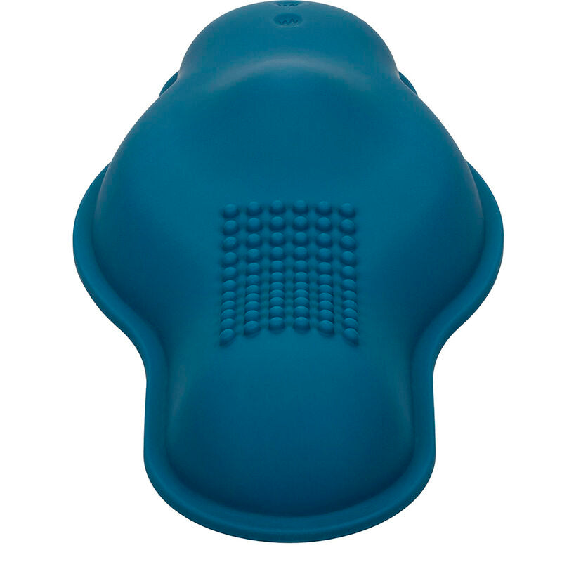 CALEXOTICS - RIDER MASSAGER DOUBLE MOTEUR TÉLÉLÉCOMMANDE BLEU