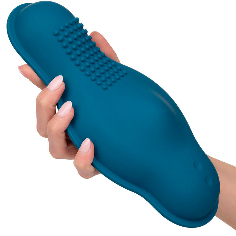 CALEXOTICS - RIDER MASSAGER DOUBLE MOTEUR TÉLÉLÉCOMMANDE BLEU