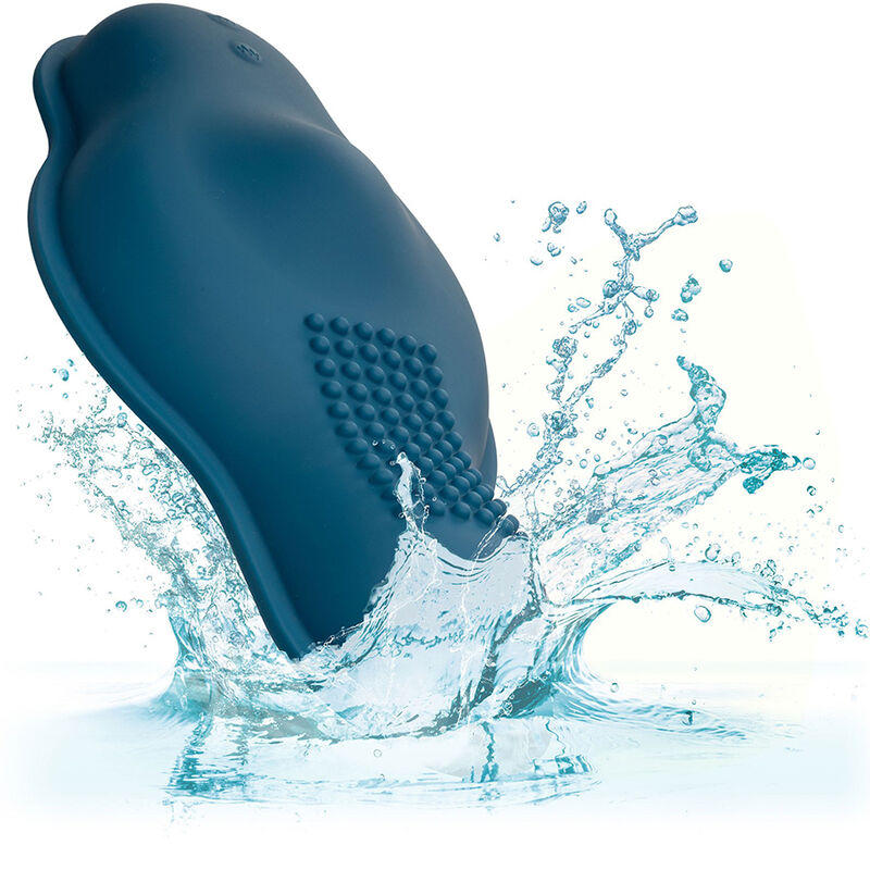 CALEXOTICS - RIDER MASSAGER DOUBLE MOTEUR TÉLÉLÉCOMMANDE BLEU