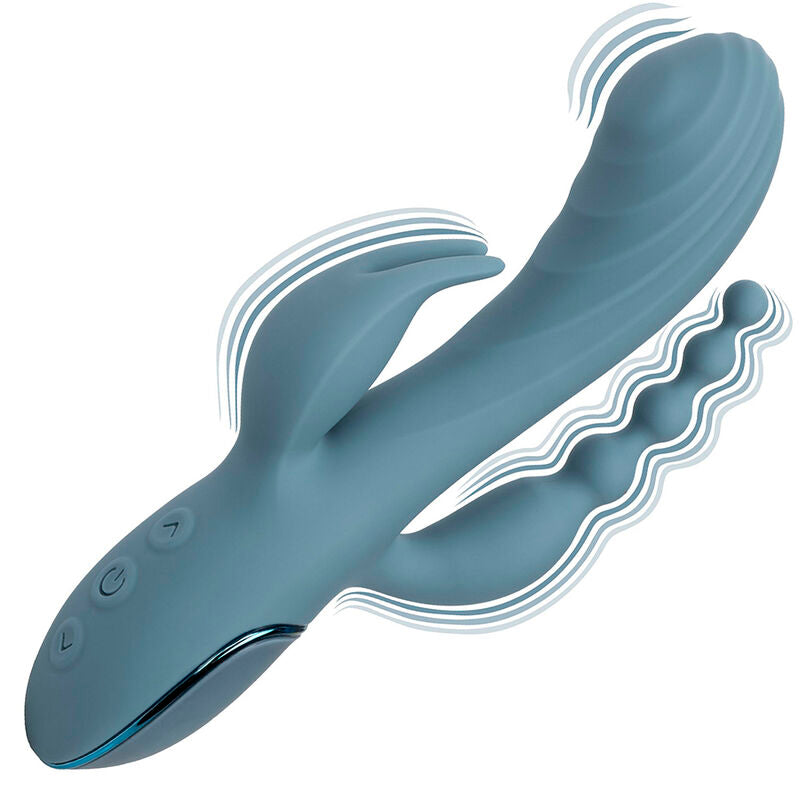 CALEXOTICS - VIBRATEUR TRIPLE ECSTASY GRAY