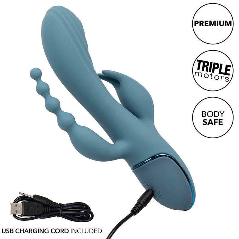 CALEXOTICS - VIBRATEUR TRIPLE ECSTASY GRAY