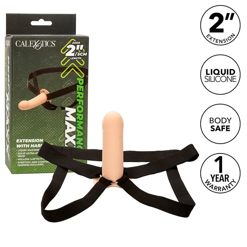 Calexotics – Extension Performance Maxx avec Harnais Peau Claire