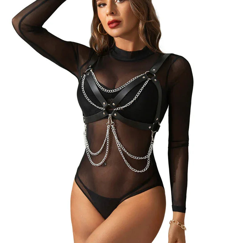 Subblime – Soutien Gorge Harnais avec Chaîne Détail taille Unique