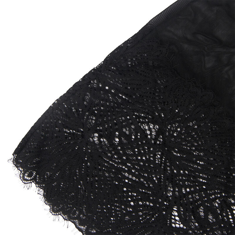 SUBBLIME - BLACK LACE BABYDOLL WITH ADJUSTABLE STRAPS S/M