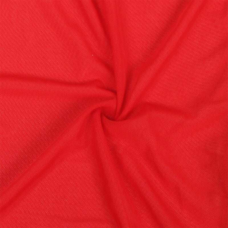SUBBLIME - VESTIDO DE TELA TRANSPARENTE CON DETALLE DE ENCAJE ROJO L/XL