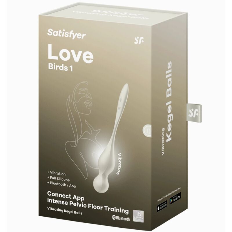 SATISFYER - LOVE BIRDS BLANCHES VIBRANT KEGEL BALLS