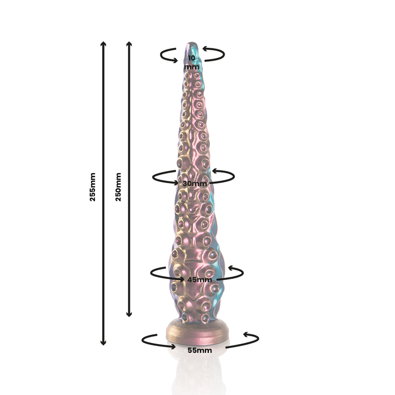 ÉPICO - DILDO DE TENTÁCULOS FINOS DE TAMAÑO PEQUEÑO DE CHARYBDIS