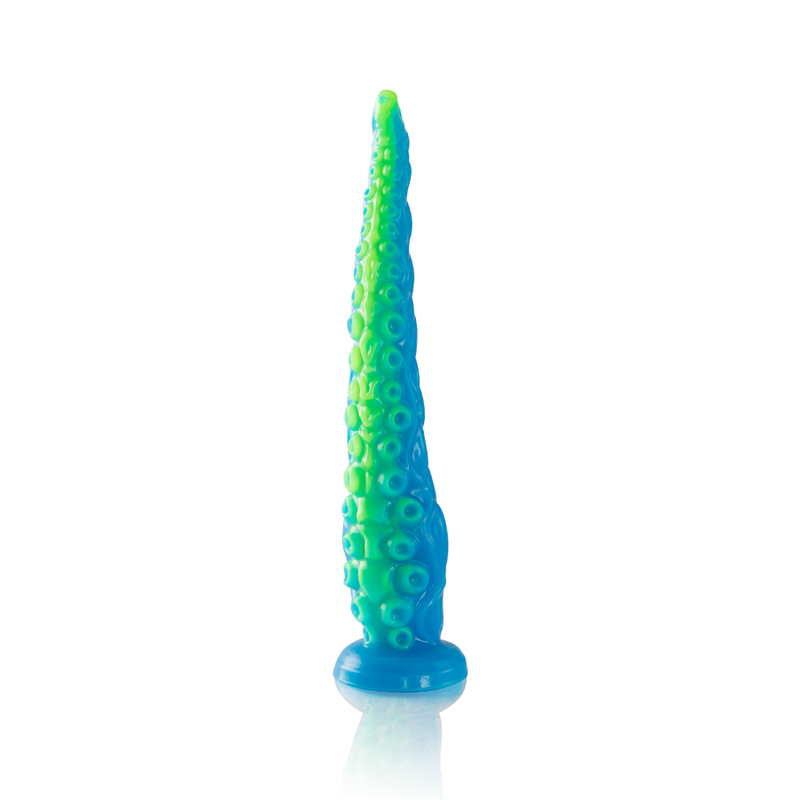 ÉPICO - SCYLLA DILDO PEQUEÑO FLUORESCENTE CON TENTÁCULOS FINOS