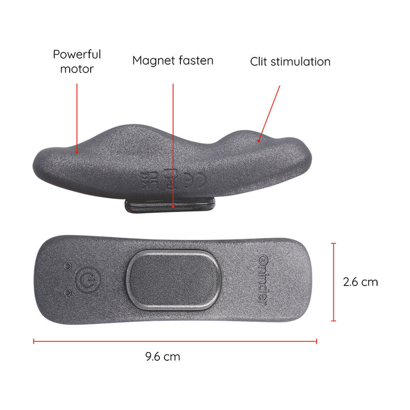 ONINDER - VIBRATEUR RECHARGEABLE MANILA PANTY 9 VITESSES 9.6 CM X 2.6 CM - APPLICATION GRATUITE