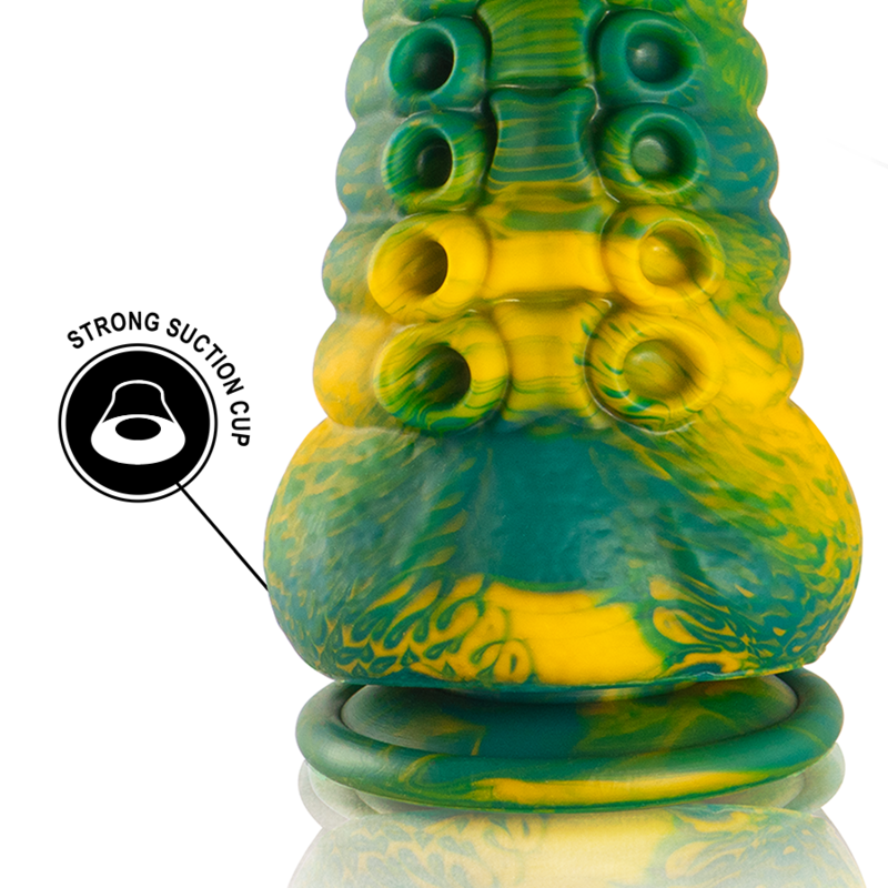 ÉPICO - DILDO DE TENTÁCULO DE CETUS VERDE TAMAÑO PEQUEÑO