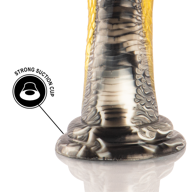 ÉPICO - DILDO DRAKON COBRA AMARILLO