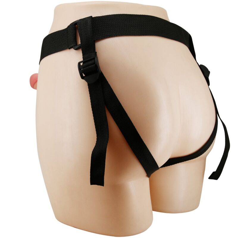 PRETTY LOVE - ARNÉS UNIVERSAL MAVIS CON DILDO NATURAL DE 19 CM