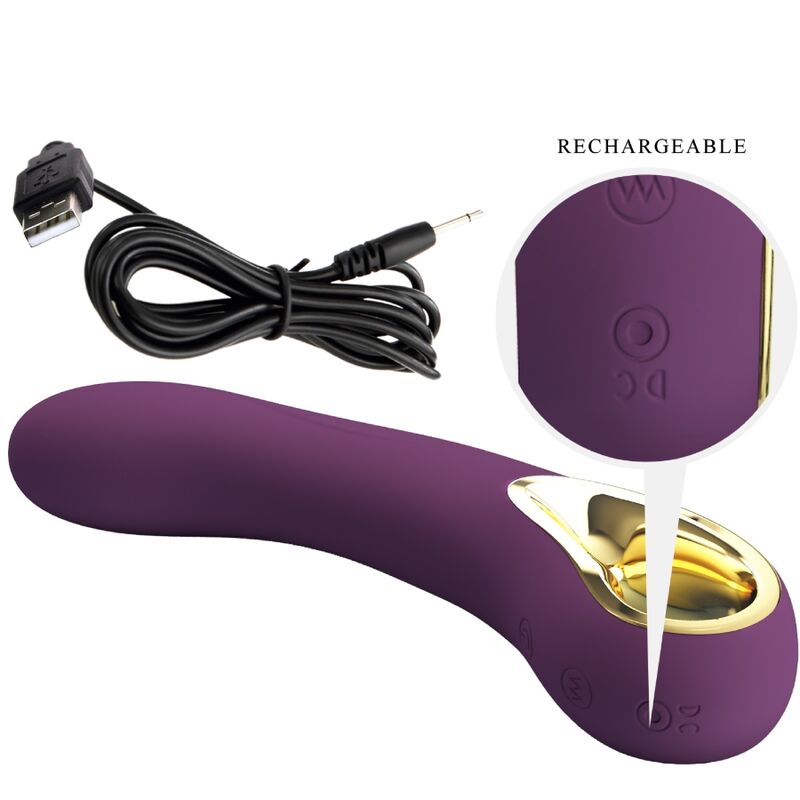 PRETTY LOVE - ETHAN LILAC RECHARGEABLE VIBRATOR