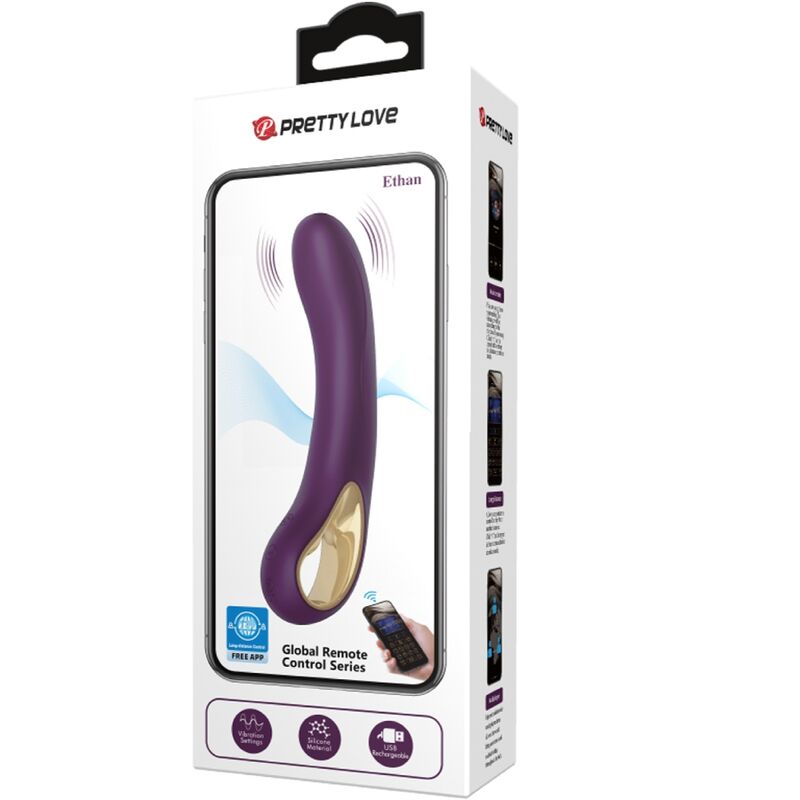 PRETTY LOVE - ETHAN LILAC RECHARGEABLE VIBRATOR