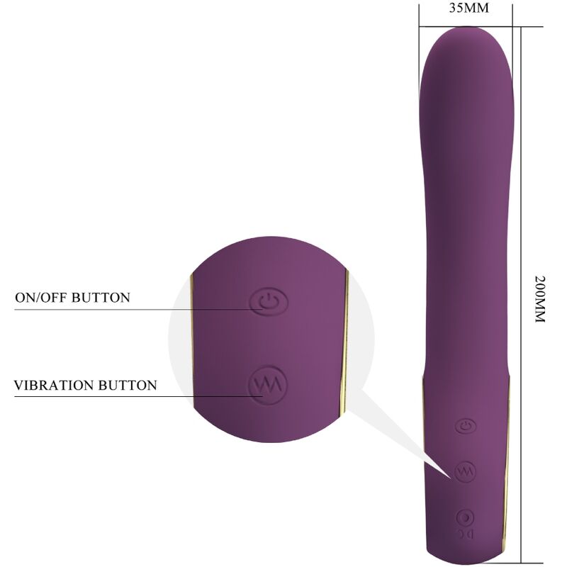 PRETTY LOVE - ETHAN LILAC RECHARGEABLE VIBRATOR