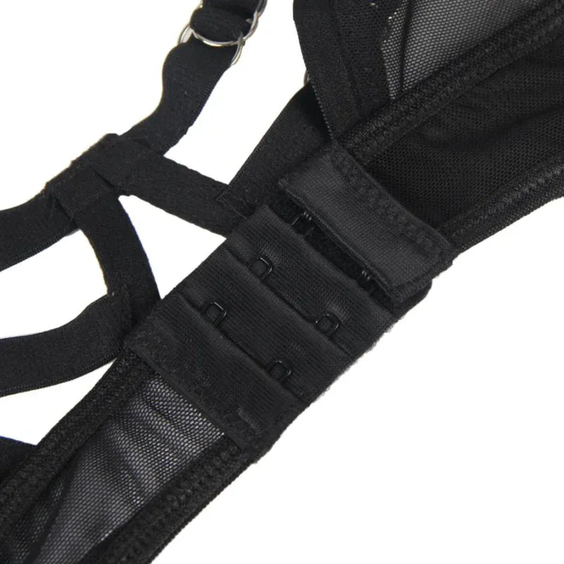 Subblime – Ensemble Deux Pièces de Soutien Gorge Transparent et Bandes S / M