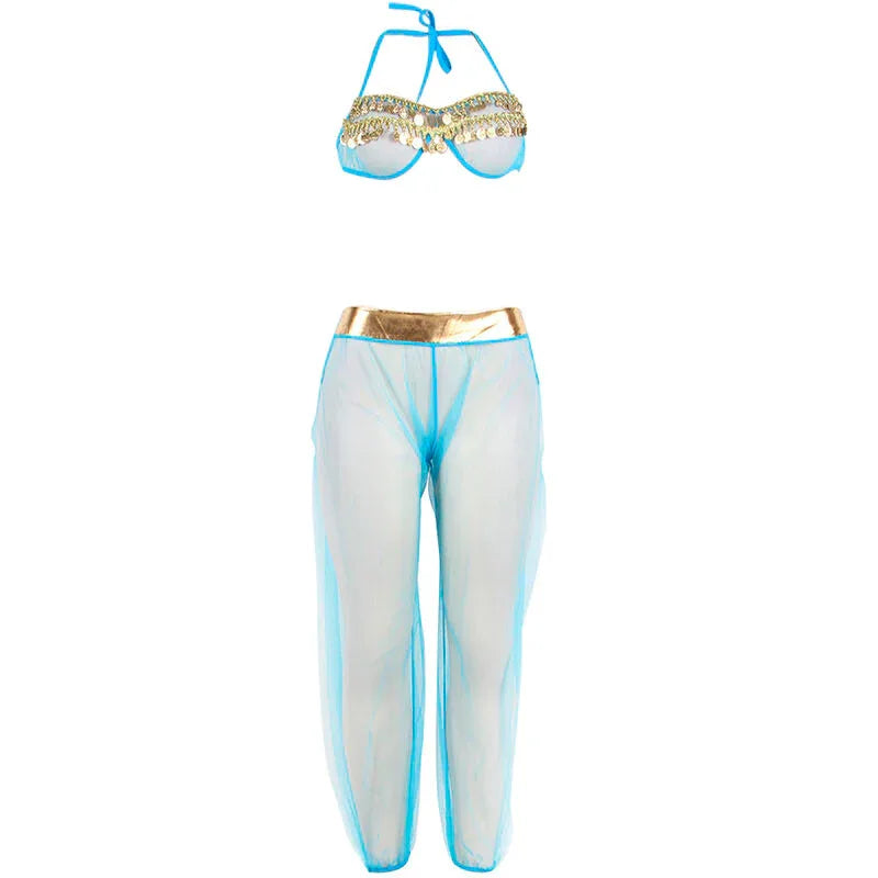 Subblime Ensemble Lingerie Bleu Style Indien L/XL