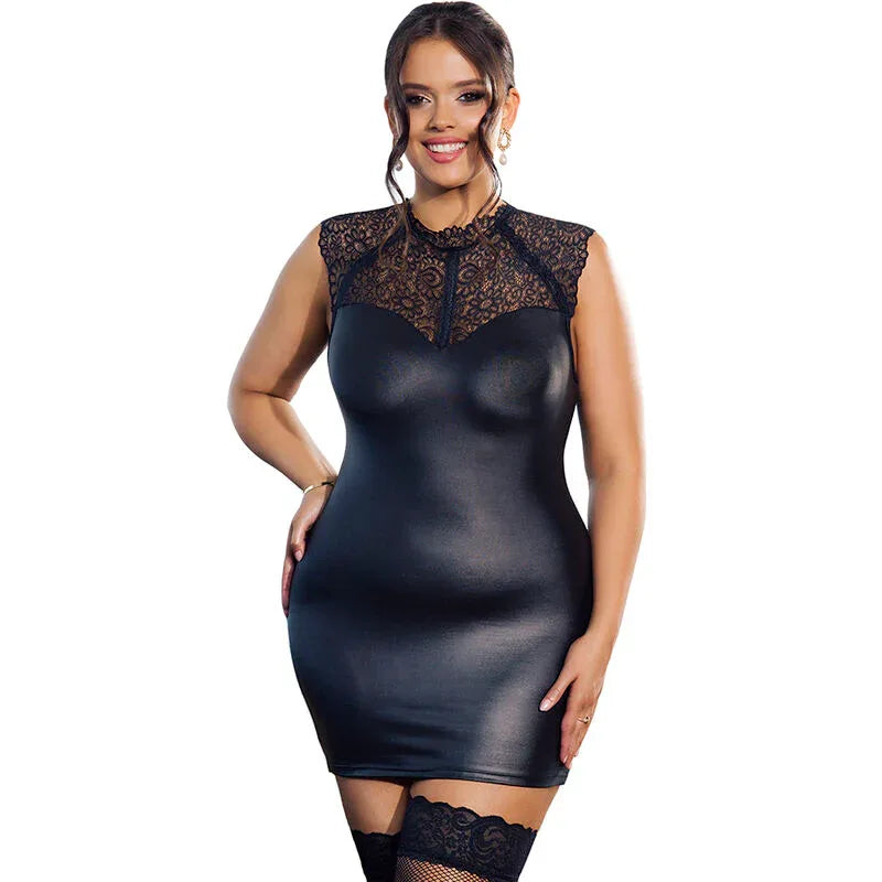 Subblime Robe Sexy en Cuir L/XL